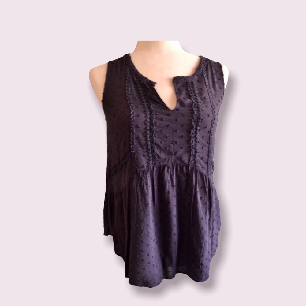 Merona Navy Blue Tank Top (s)